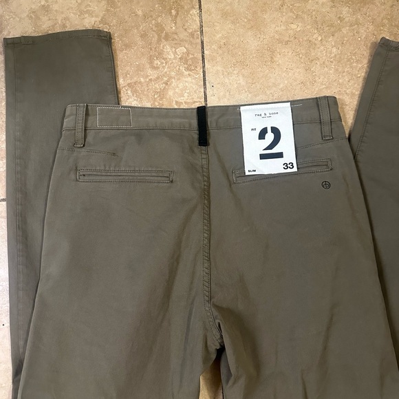 Rag and bone chinos. Army green - Picture 2 of 4